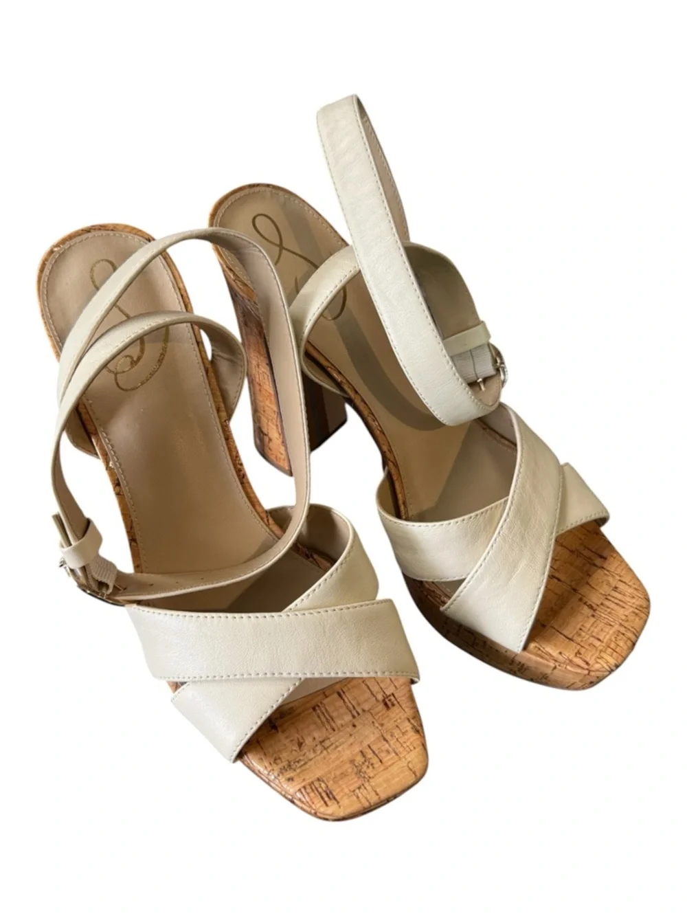 SAM EDELMAN | Women's Kayna Platform Sandal in Modern Ivory and Cork